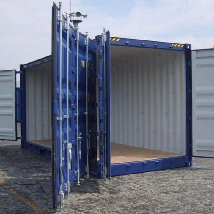 CONTENTOR DE TRANSPORTE DE 20 PÉS COM PORTA DUPLA