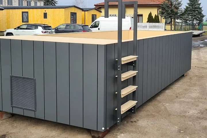 Recipiente para piscina em polipropileno, 6,5 x 2,6 m