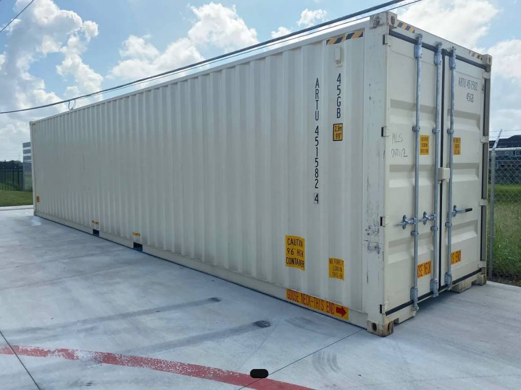 Contentor marítimo de 40 pés HC com porta dupla