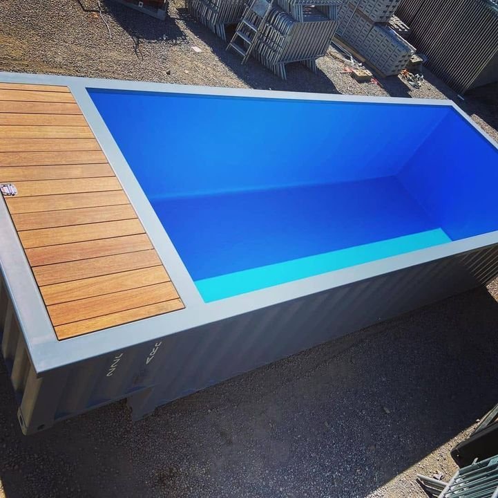 contentor de piscina de 20 pés